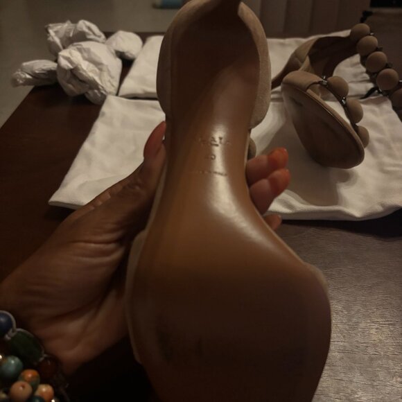Alaïa's 'La Bombe' studded beige sandals - size IT40 (9.5) - Picture 9 of 9